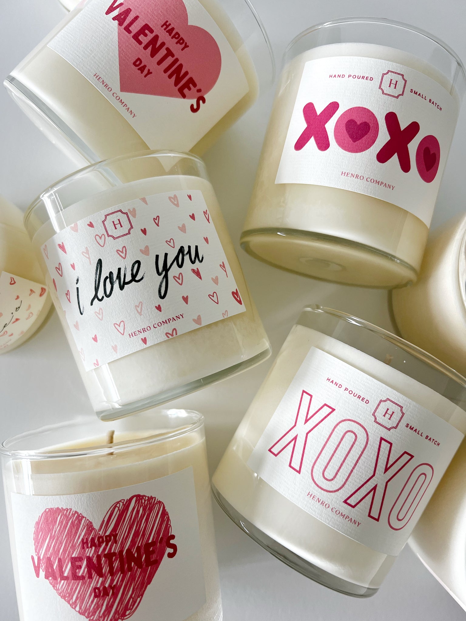 GIFT SET: Valentine's Candle & Dish Towel